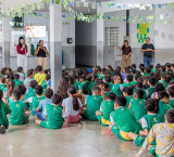 Com cães policiais e atividades lúdicas, Educa Pet conscientiza estudantes sobre proteção animal